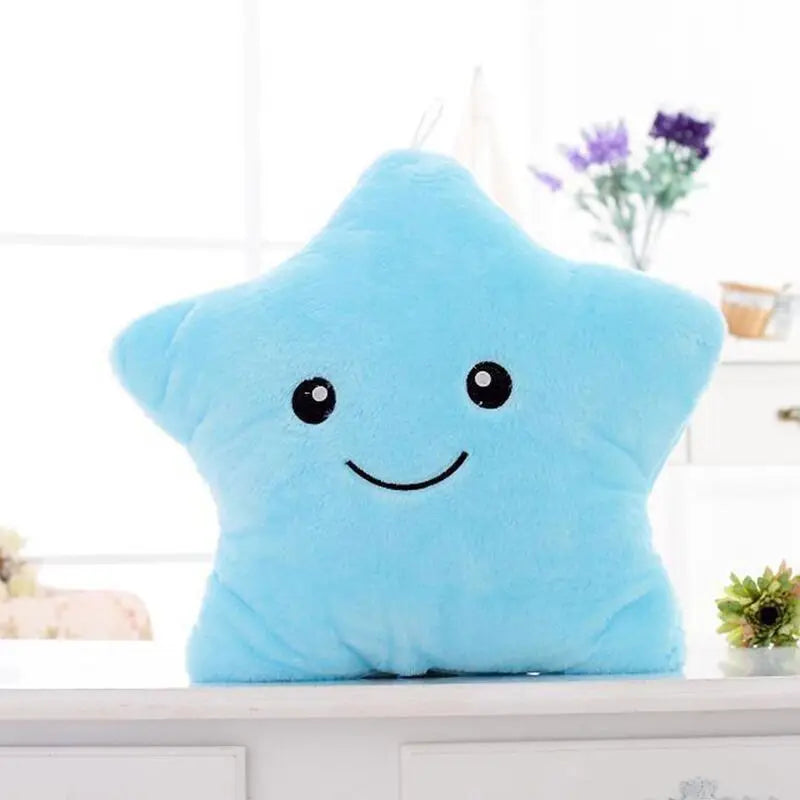 15 inches Five Star Stuffed Plush Toy with Colorful LED Flash Light