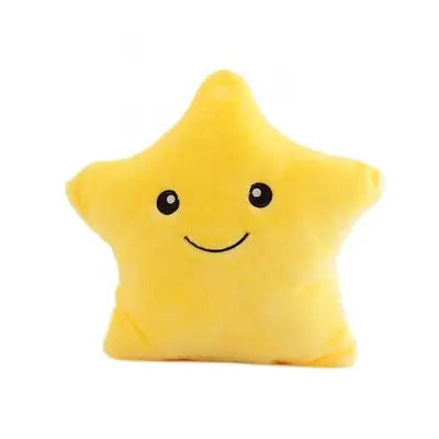 15 inches Five Star Stuffed Plush Toy with Colorful LED Flash Light