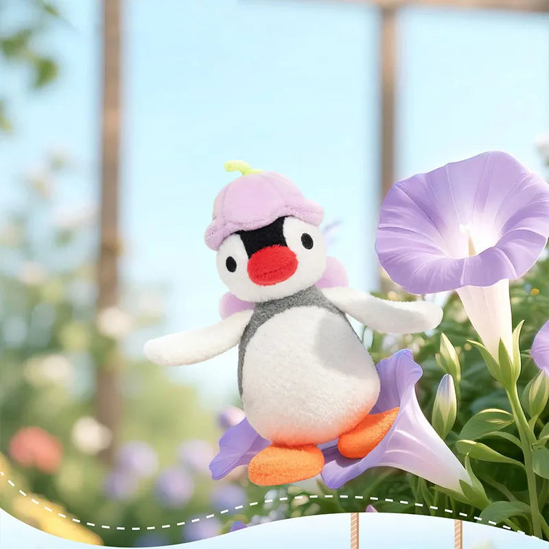 Officially Licensed Pingu 'Floral Whispers' Series Plush Keychains
