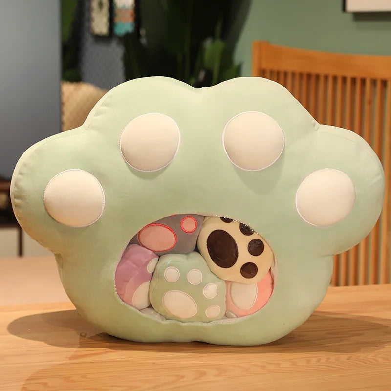 Cute Lovely Big Small Cat Paw Pocket Pillow