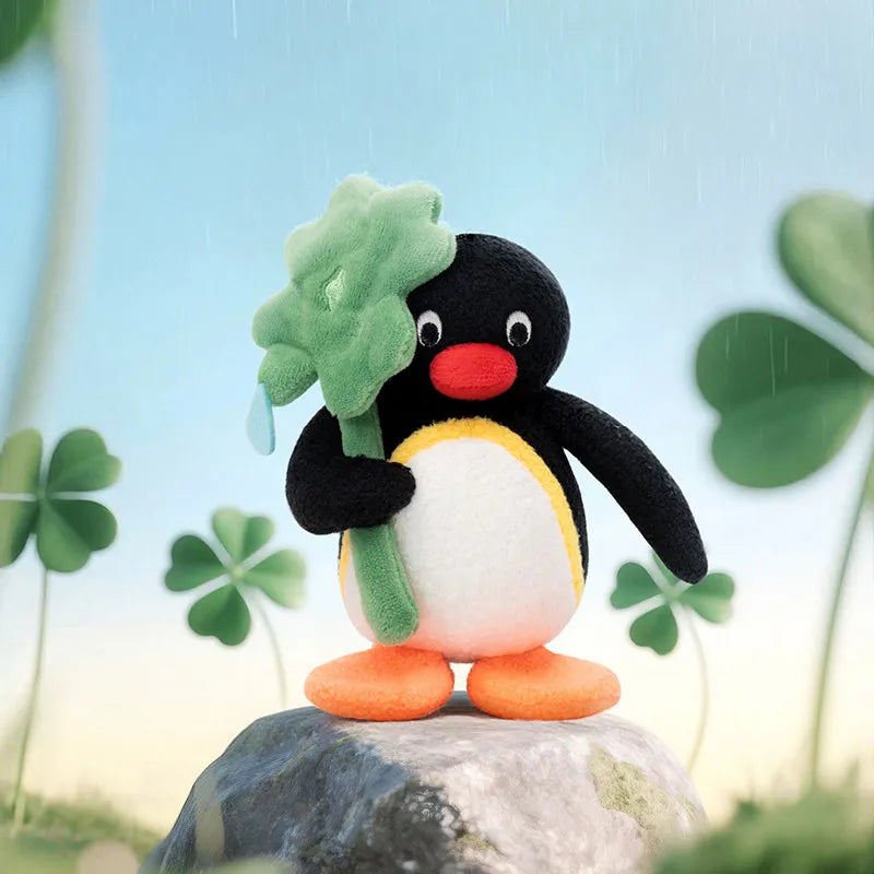 Officially Licensed Pingu 'Floral Whispers' Series Plush Keychains
