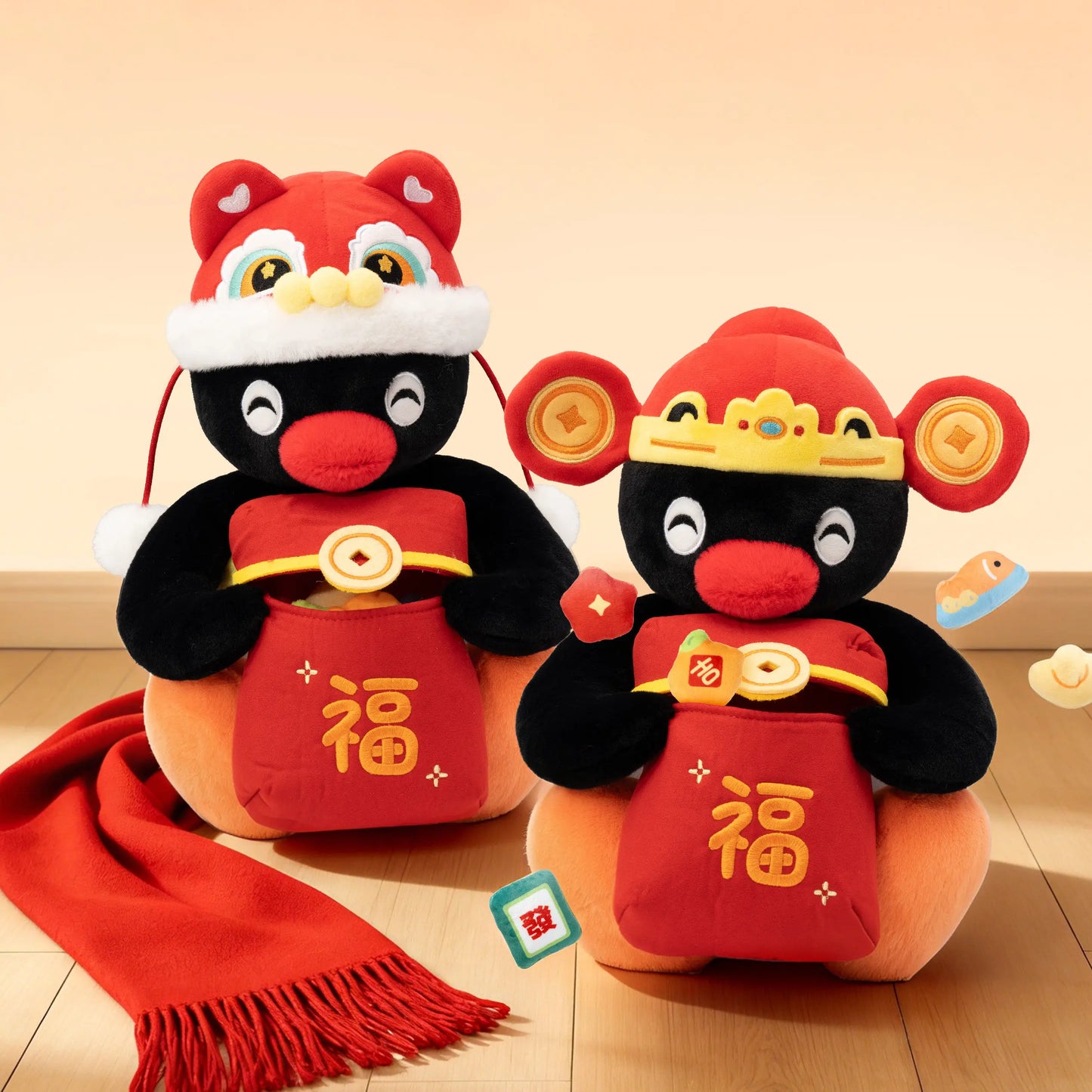 100% Officially Licensed Pingu 'Lunar New Year Plushy