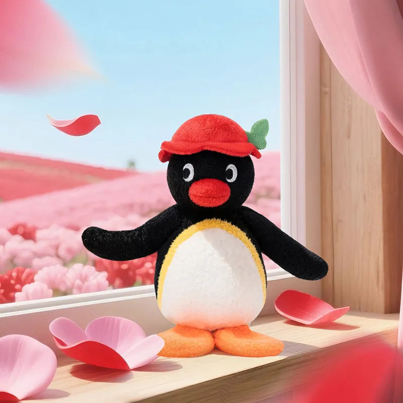 Officially Licensed Pingu 'Floral Whispers' Series Plush Keychains