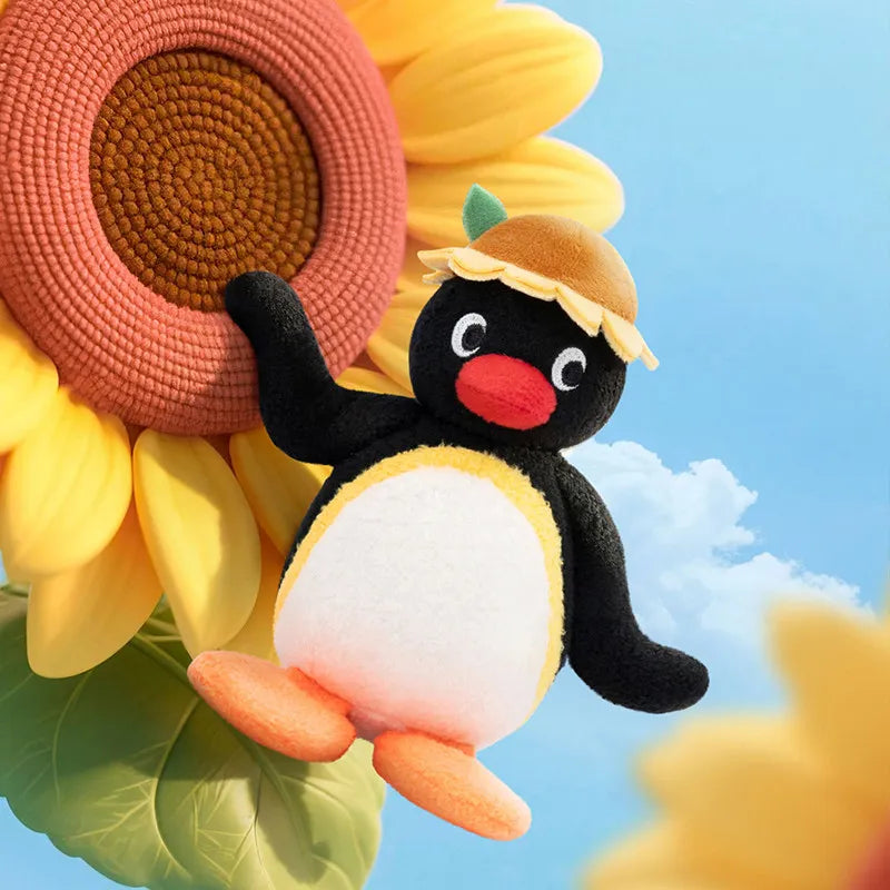Officially Licensed Pingu 'Floral Whispers' Series Plush Keychains