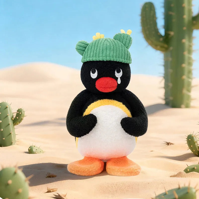 Officially Licensed Pingu 'Floral Whispers' Series Plush Keychains