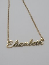 Gold Plated Name Necklace