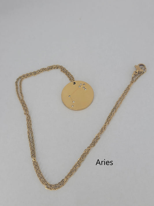 14K Gold Plated Zodiac Sign Necklaces